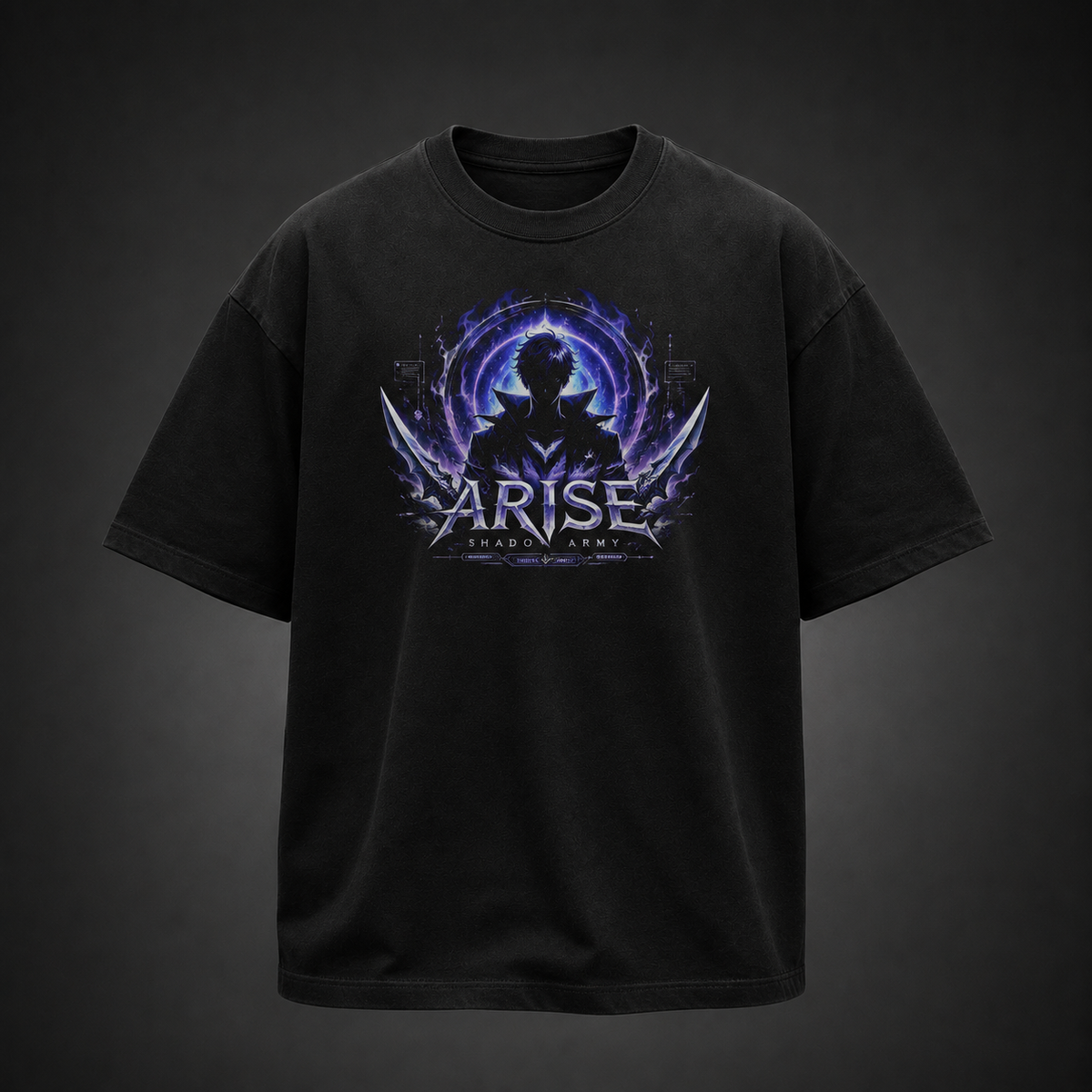 Sung Jin-Woo Solo Leveling Anime Graphic Tee - Arise Shadow Army