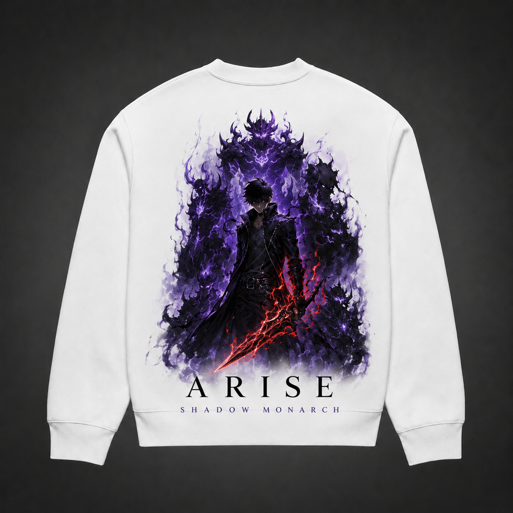 Sung Jin-Woo Solo Leveling Anime Sweatshirt - Arise Shadow Monarch
