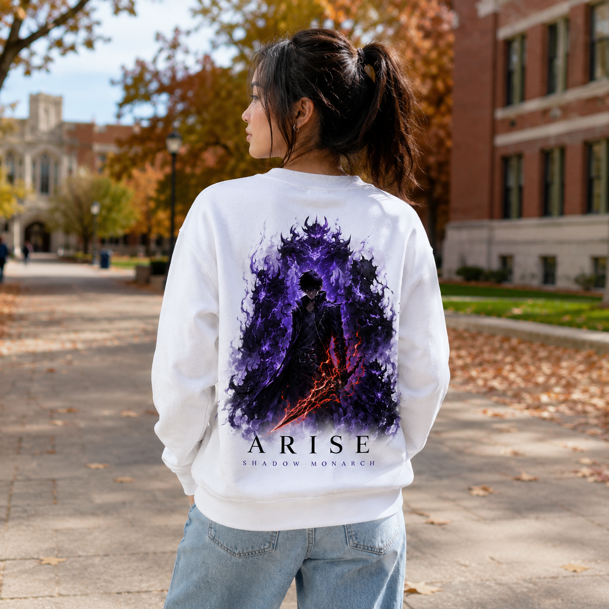 Sung Jin-Woo Solo Leveling Anime Sweatshirt - Arise Shadow Monarch