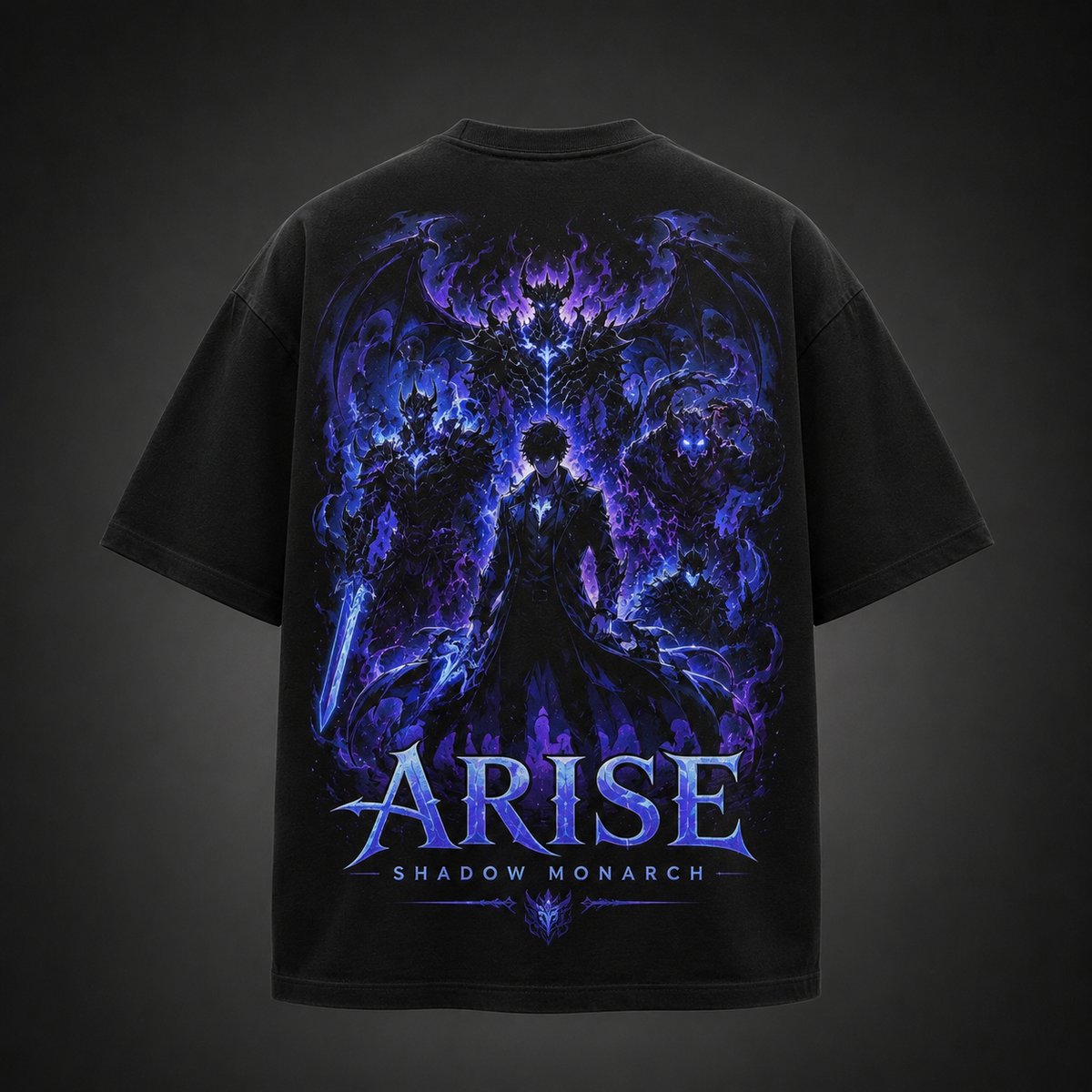 Sung Jin-Woo Solo Leveling Anime Graphic Tee - Arise Shadow Monarch