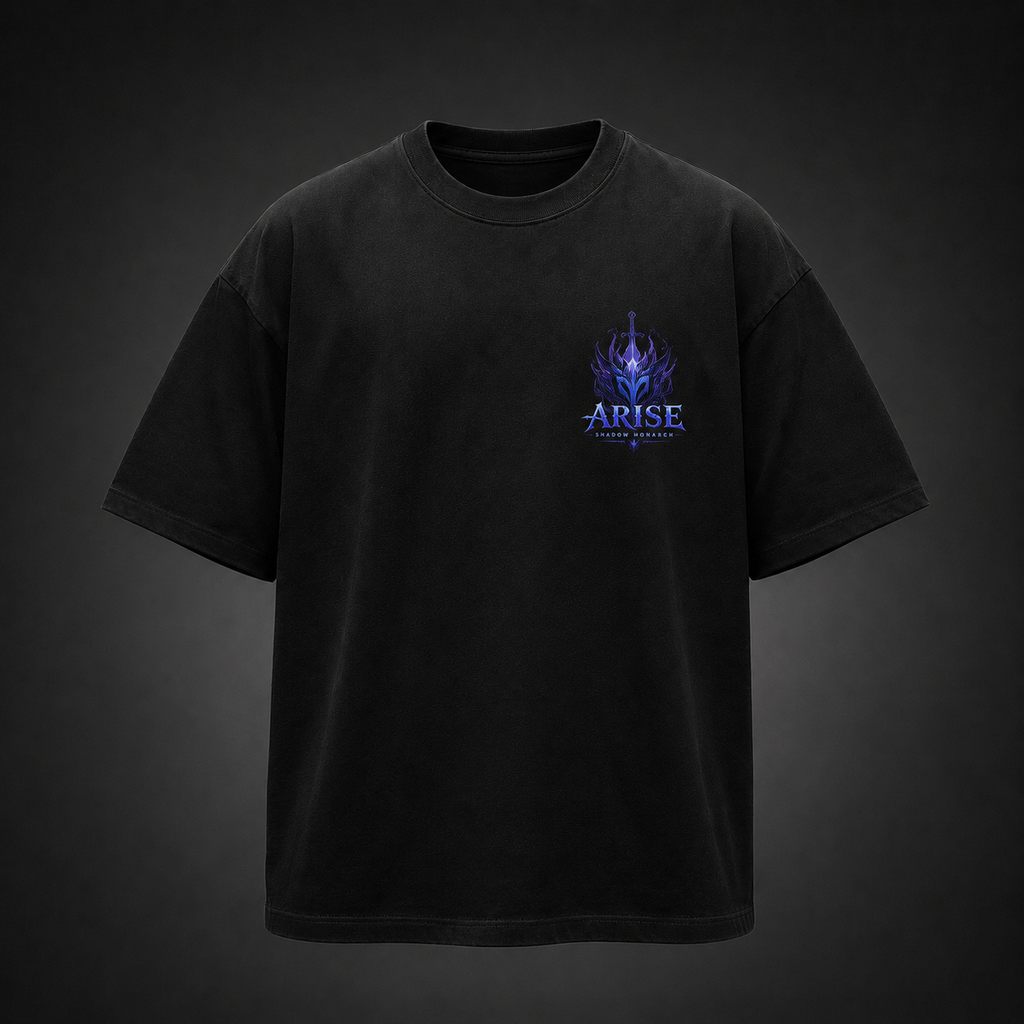 Sung Jin-Woo Solo Leveling Anime Graphic Tee - Arise Shadow Monarch