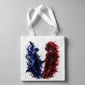 Sung Jin-Woo Solo Leveling Anime Canvas Tote Bag - Blue Flame Duel