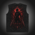 Sung Jin-Woo Solo Leveling Anime Tank Top - Crimson Arise Acid Wash Vest