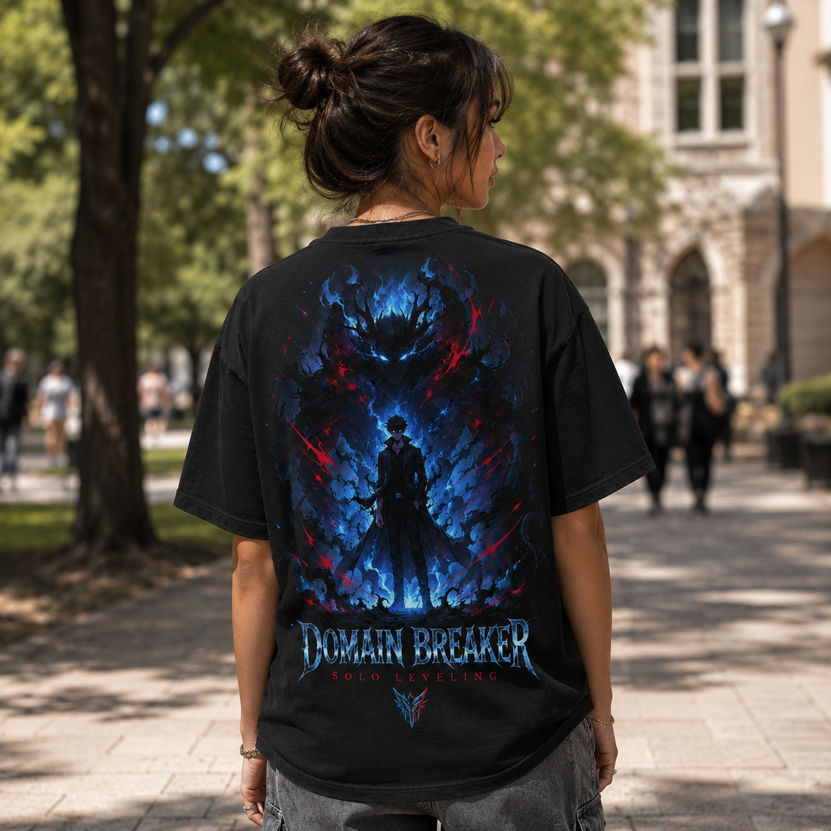 Sung Jin-Woo Solo Leveling Anime Graphic Tee - Domain Breaker