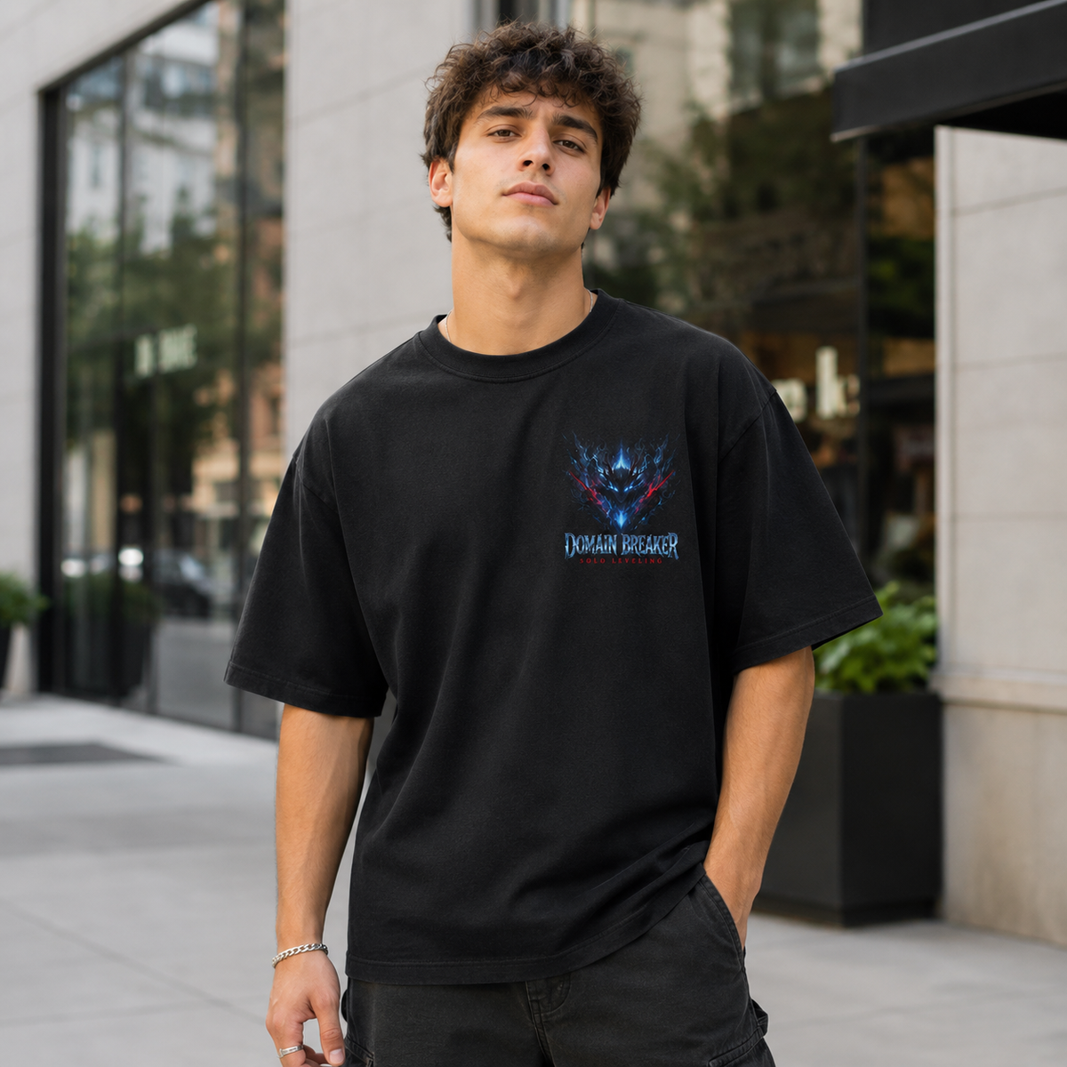 Sung Jin-Woo Solo Leveling Anime Graphic Tee - Domain Breaker