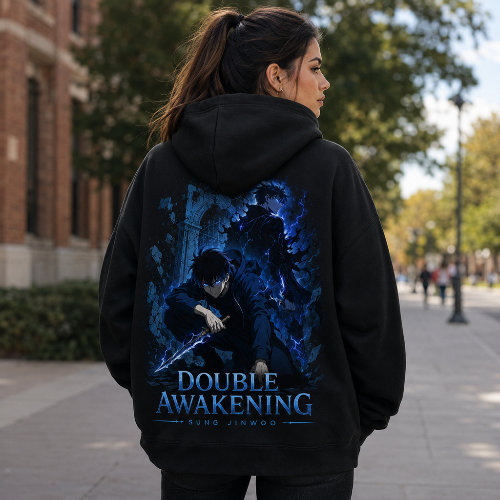 Sung Jin-Woo Solo Leveling Anime Hoodie - Double Awakening