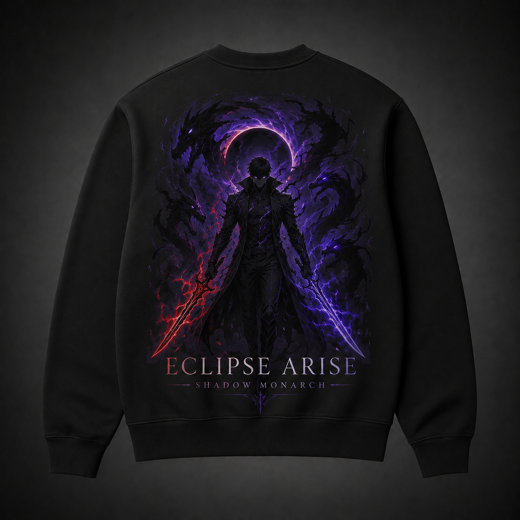 Sung Jin-Woo Solo Leveling Anime Sweatshirt - Eclipse Arise