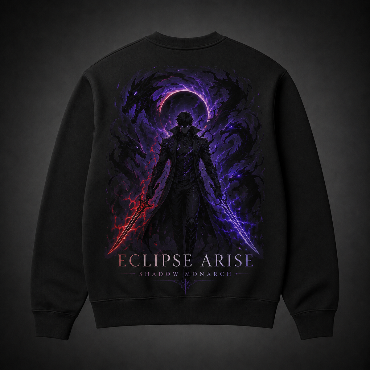 Sung Jin-Woo Solo Leveling Anime Sweatshirt - Eclipse Arise