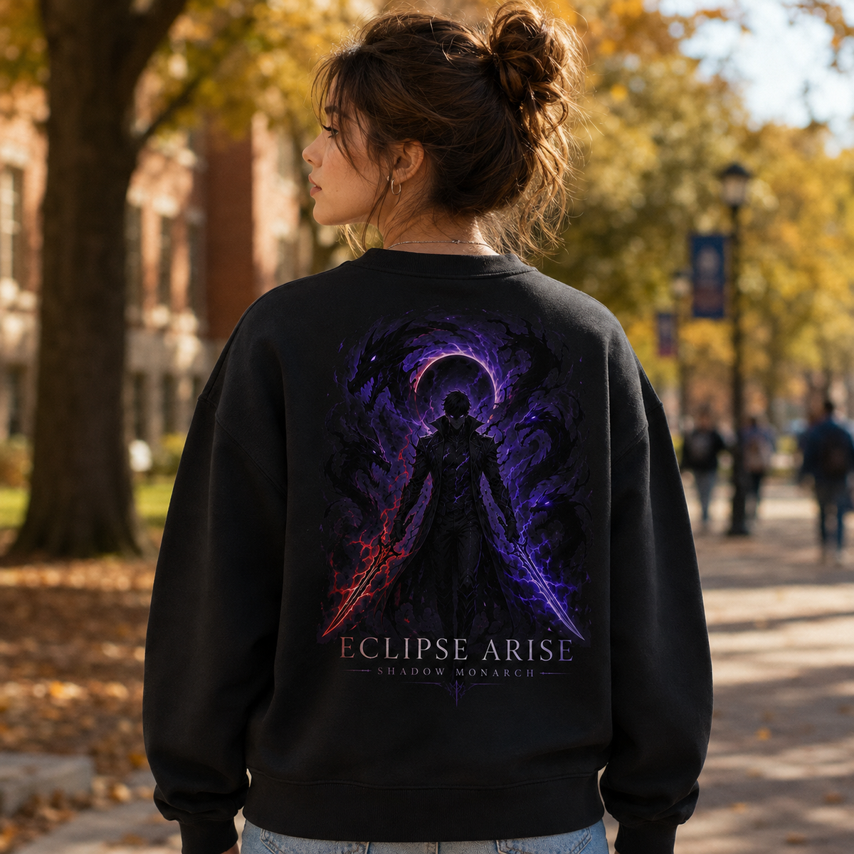 Sung Jin-Woo Solo Leveling Anime Sweatshirt - Eclipse Arise