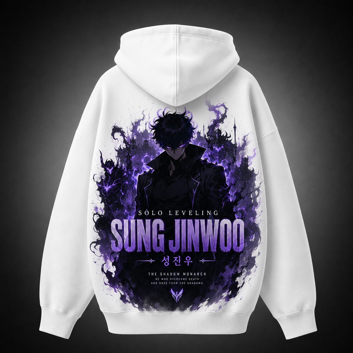 Sung Jin-Woo Solo Leveling Anime Hoodie - He Who Overcame Death