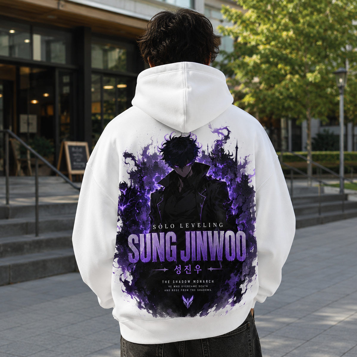 Sung Jin-Woo Solo Leveling Anime Hoodie - He Who Overcame Death