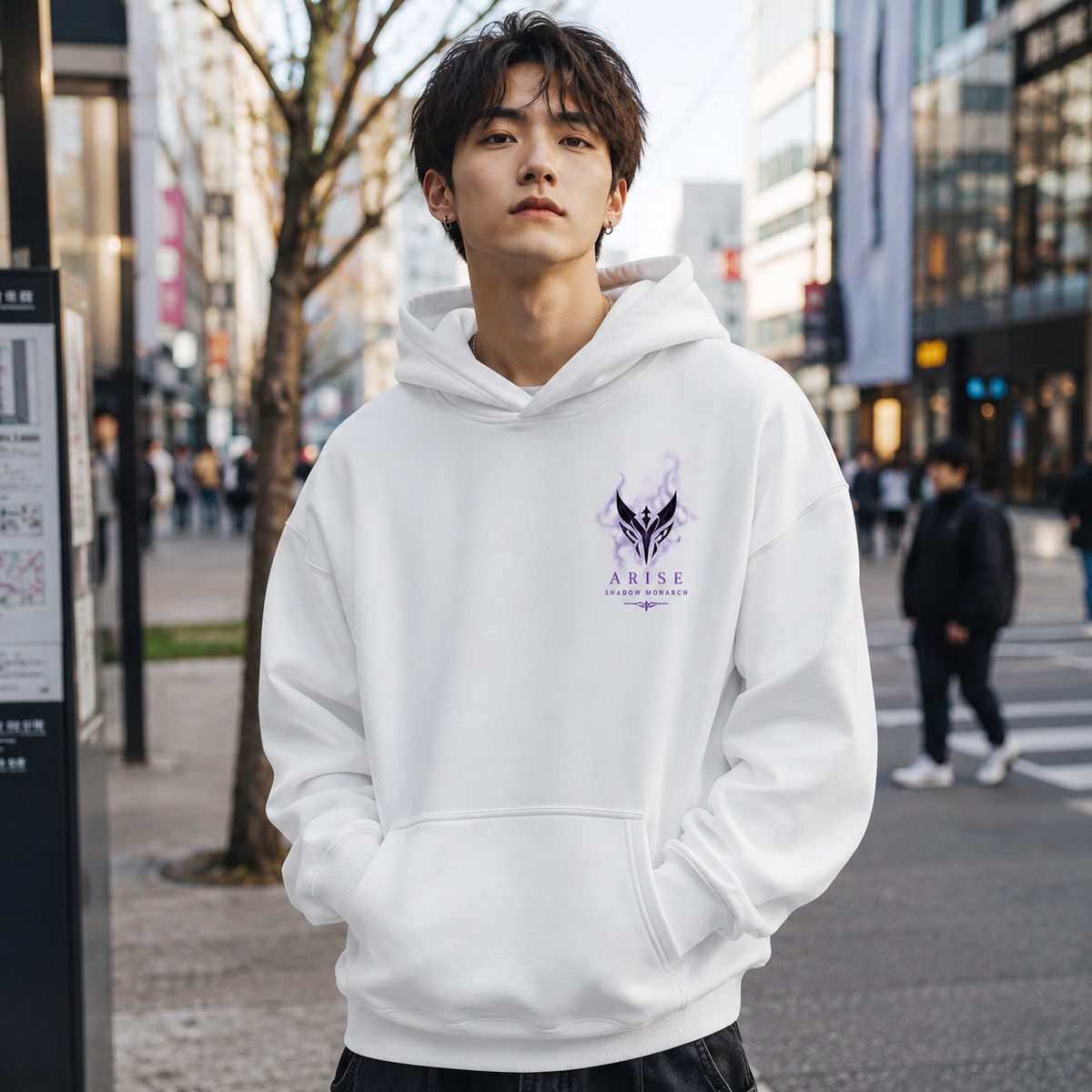 Sung Jin-Woo Solo Leveling Anime Hoodie - He Who Overcame Death