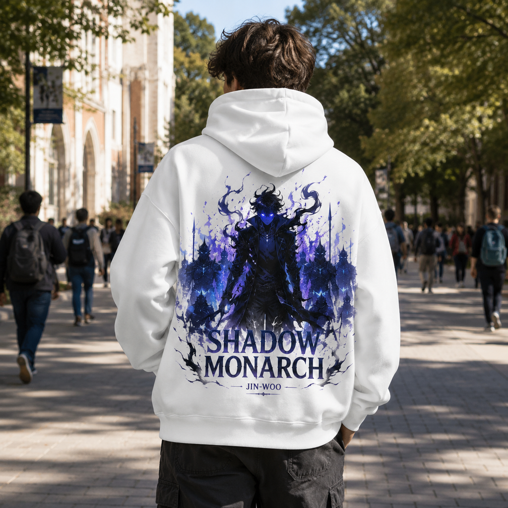 Sung Jin-Woo Solo Leveling Anime Hoodie - Jin-Woo Shadow Monarch