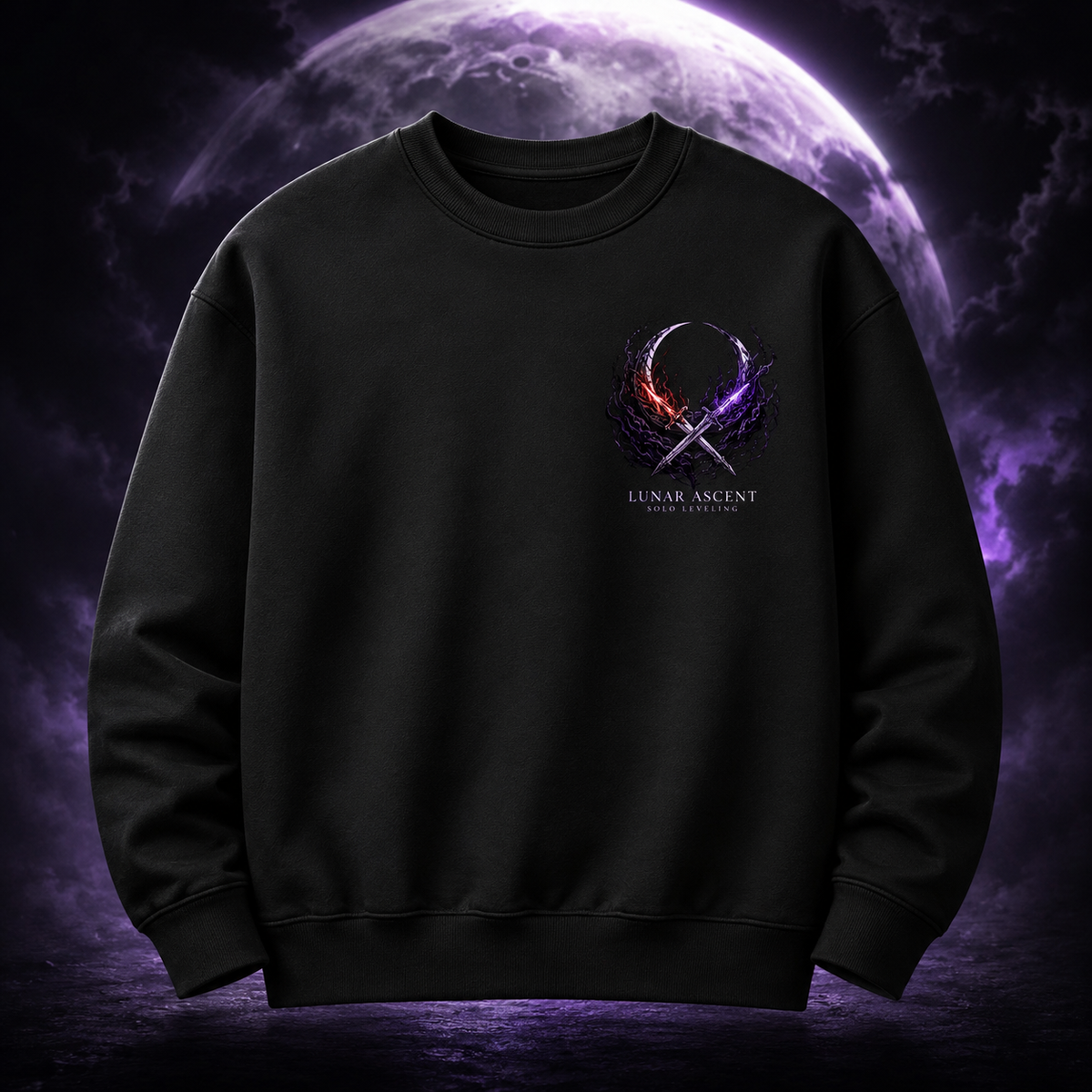 Sung Jin-Woo Solo Leveling Anime Sweatshirt - Lunar Ascent