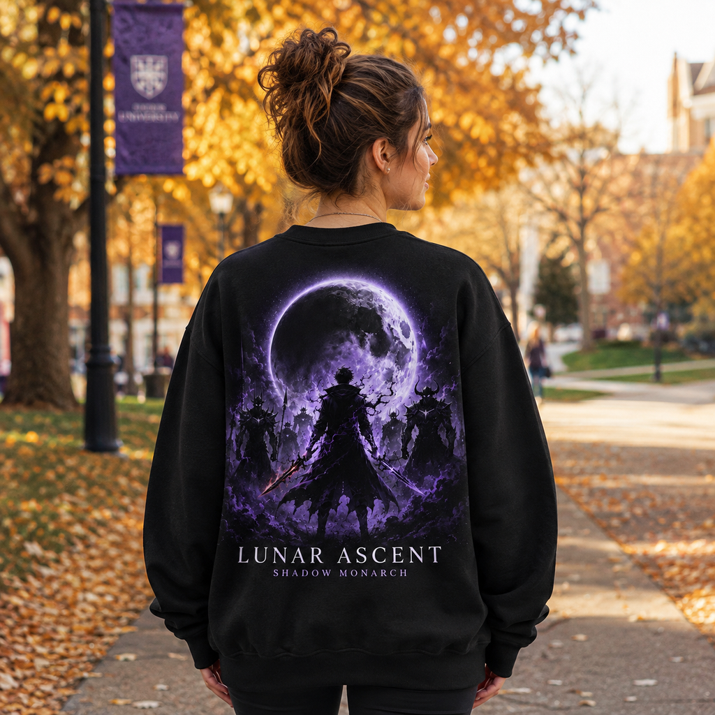 Sung Jin-Woo Solo Leveling Anime Sweatshirt - Lunar Ascent