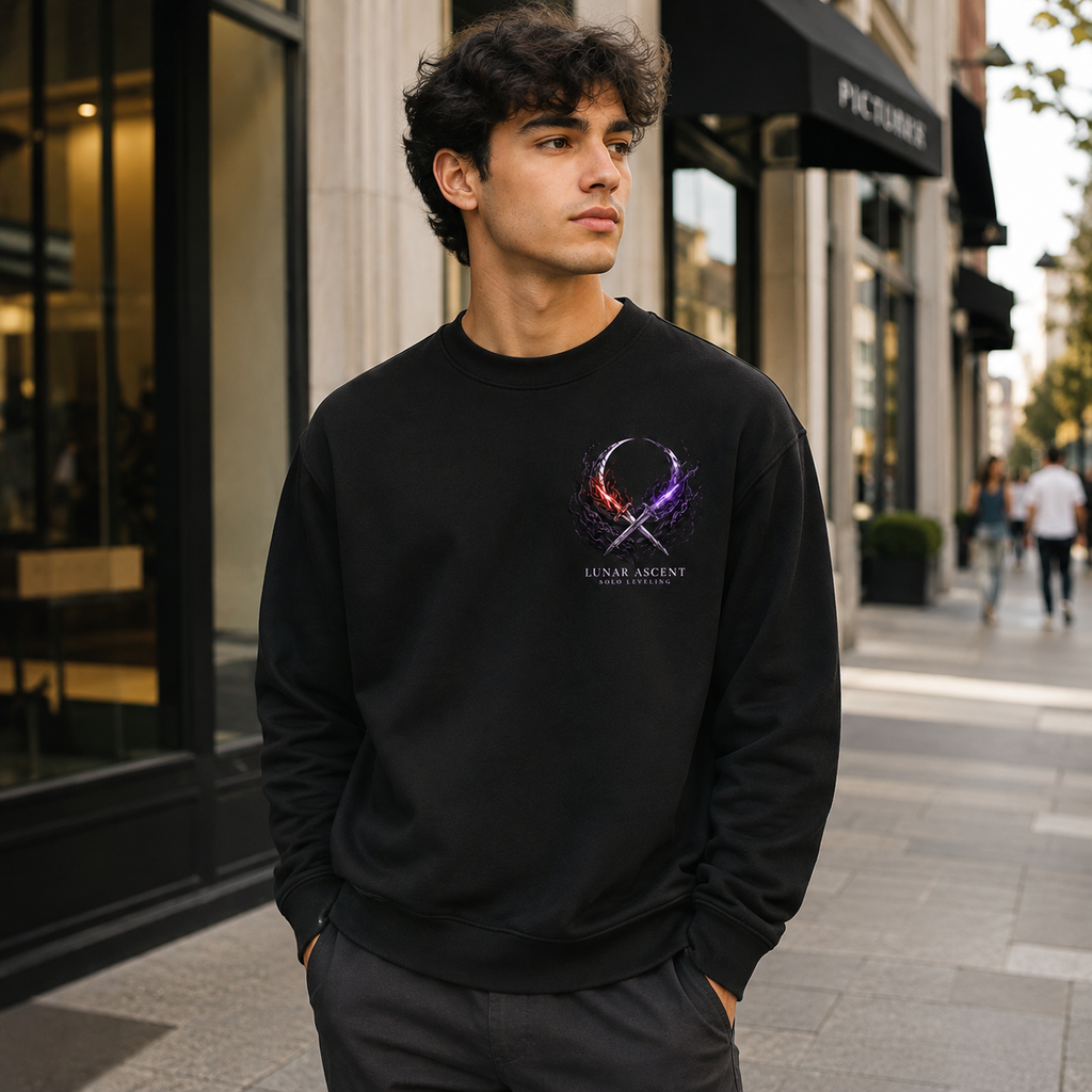 Sung Jin-Woo Solo Leveling Anime Sweatshirt - Lunar Ascent