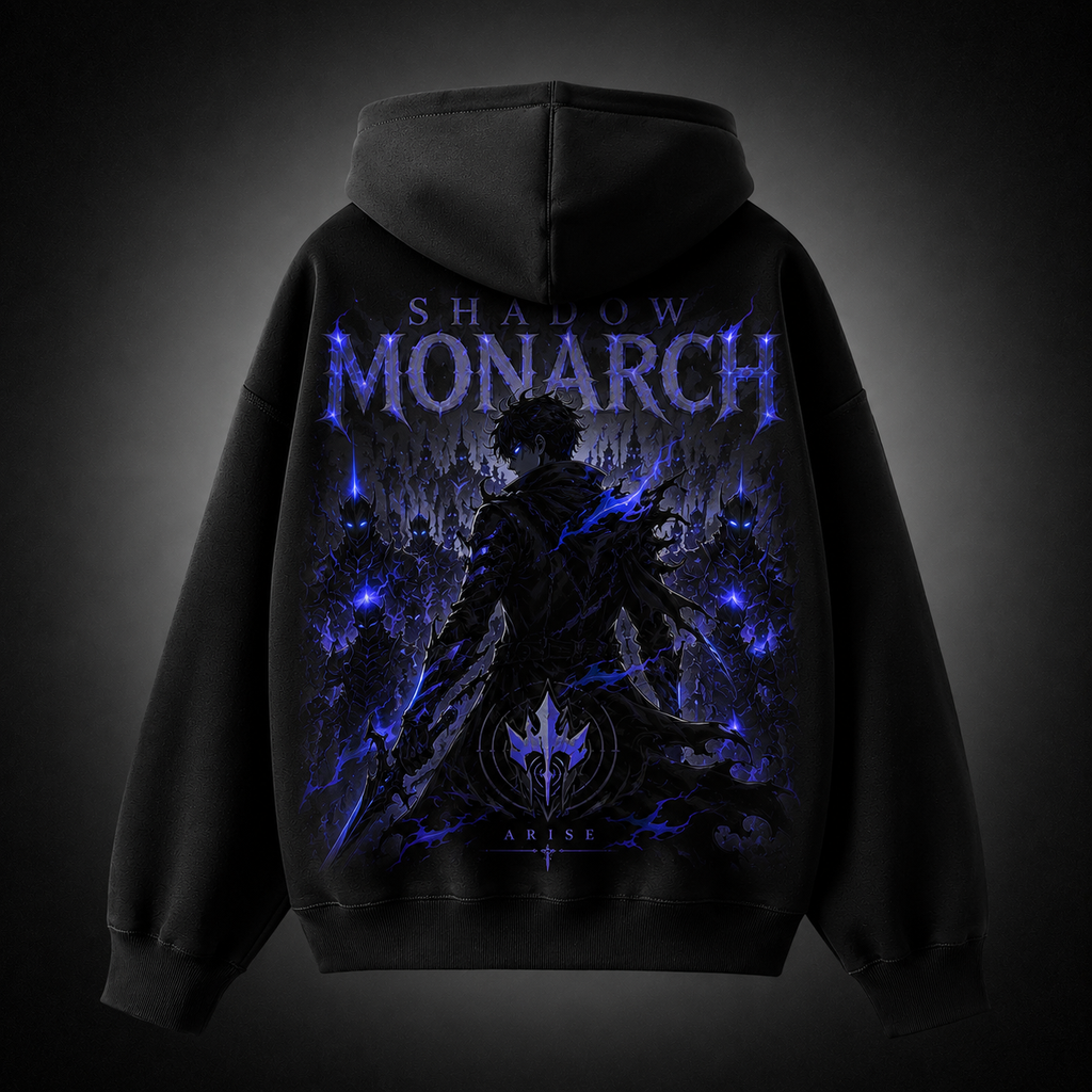 Sung Jin-Woo Solo Leveling Anime Hoodie - Monarch Kneeling Rise