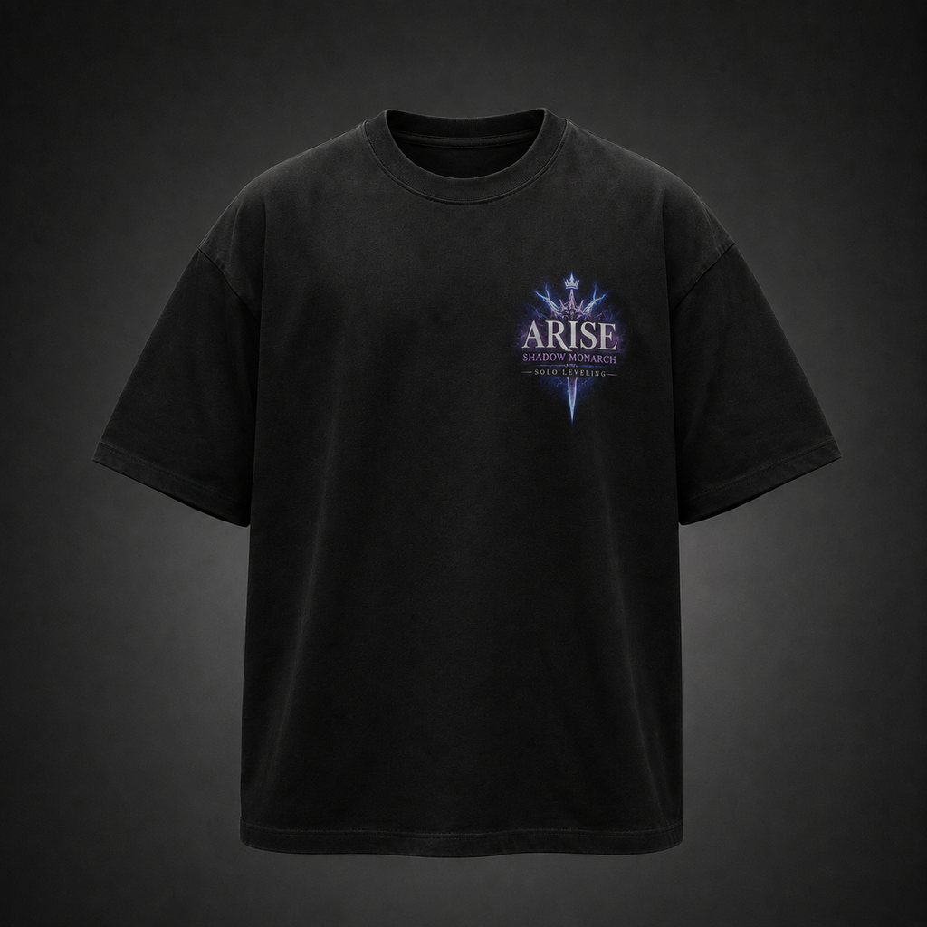 Sung Jin-Woo Solo Leveling Anime Graphic Tee - Monarch Of Shadows