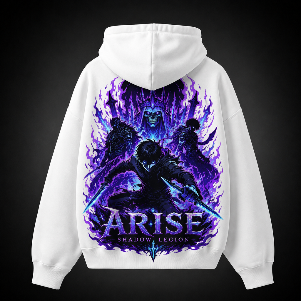 Sung Jin-Woo Solo Leveling Anime Hoodie - Shadow Legion