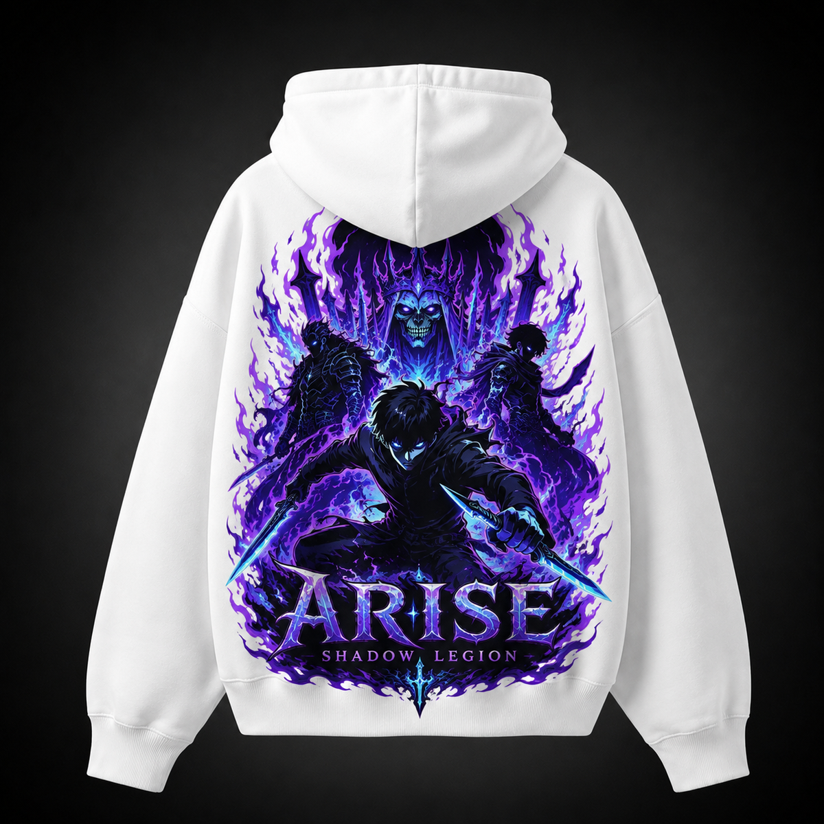 Sung Jin-Woo Solo Leveling Anime Hoodie - Shadow Legion