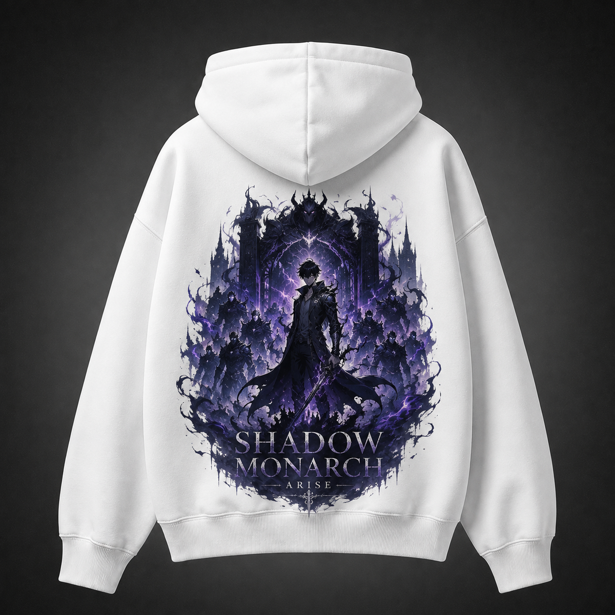 Sung Jin-Woo Solo Leveling Anime Hoodie - Shadow Monarch Arise