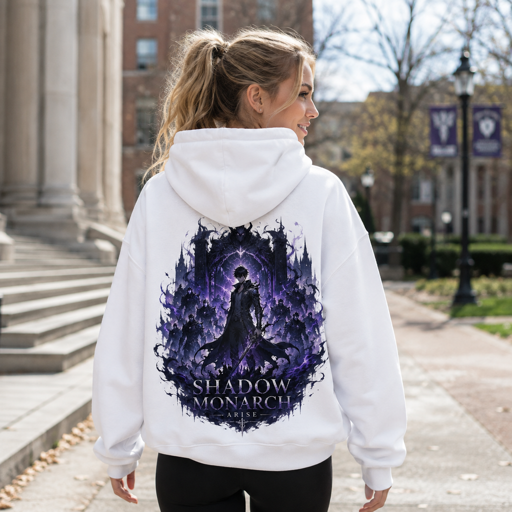Sung Jin-Woo Solo Leveling Anime Hoodie - Shadow Monarch Arise