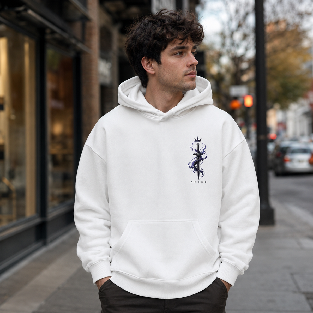 Sung Jin-Woo Solo Leveling Anime Hoodie - Shadow Monarch Arise