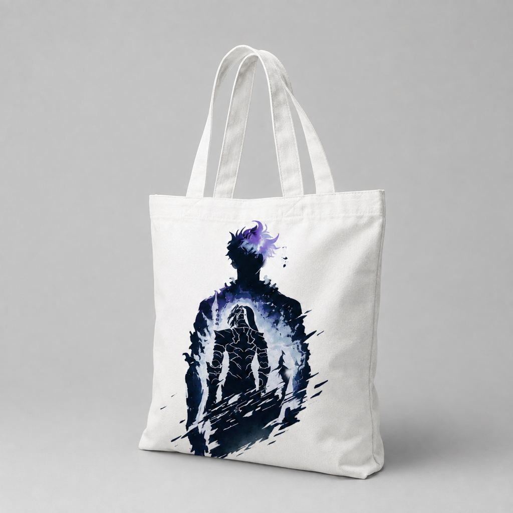 Sung Jin-Woo Solo Leveling Anime Canvas Tote Bag - Shadow Within