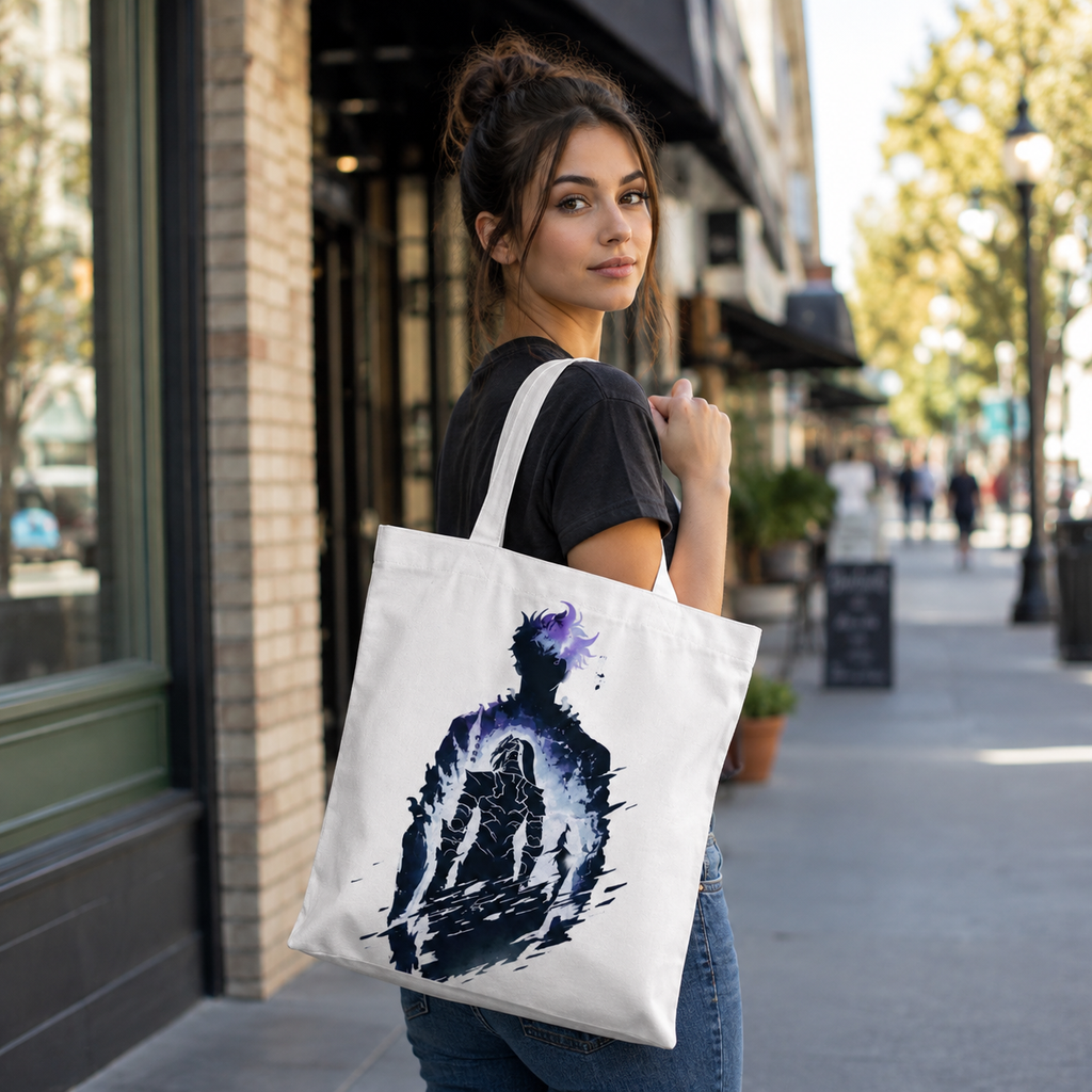 Sung Jin-Woo Solo Leveling Anime Canvas Tote Bag - Shadow Within