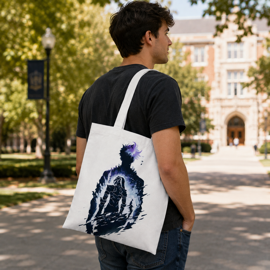 Sung Jin-Woo Solo Leveling Anime Canvas Tote Bag - Shadow Within