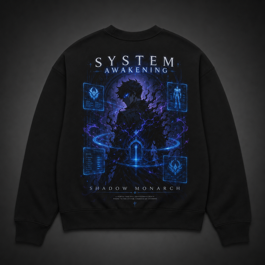 Sung Jin-Woo Solo Leveling Anime Sweatshirt - System Awakening