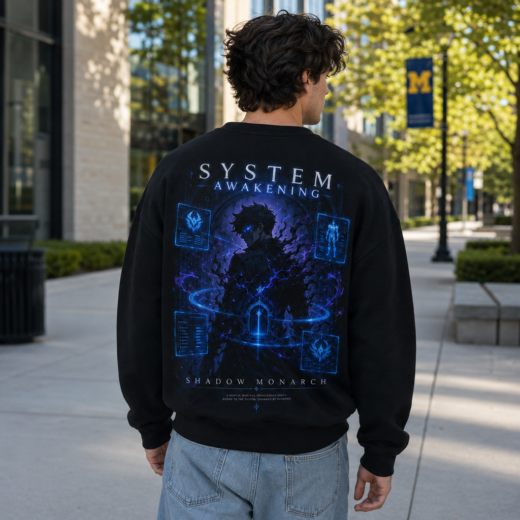 Sung Jin-Woo Solo Leveling Anime Sweatshirt - System Awakening