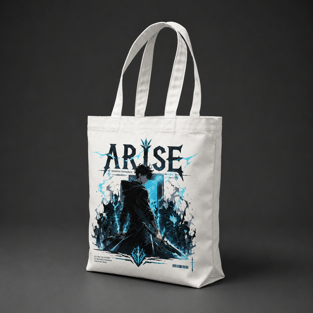 Sung Jin-Woo Solo Leveling Anime Canvas Tote Bag - System Rule