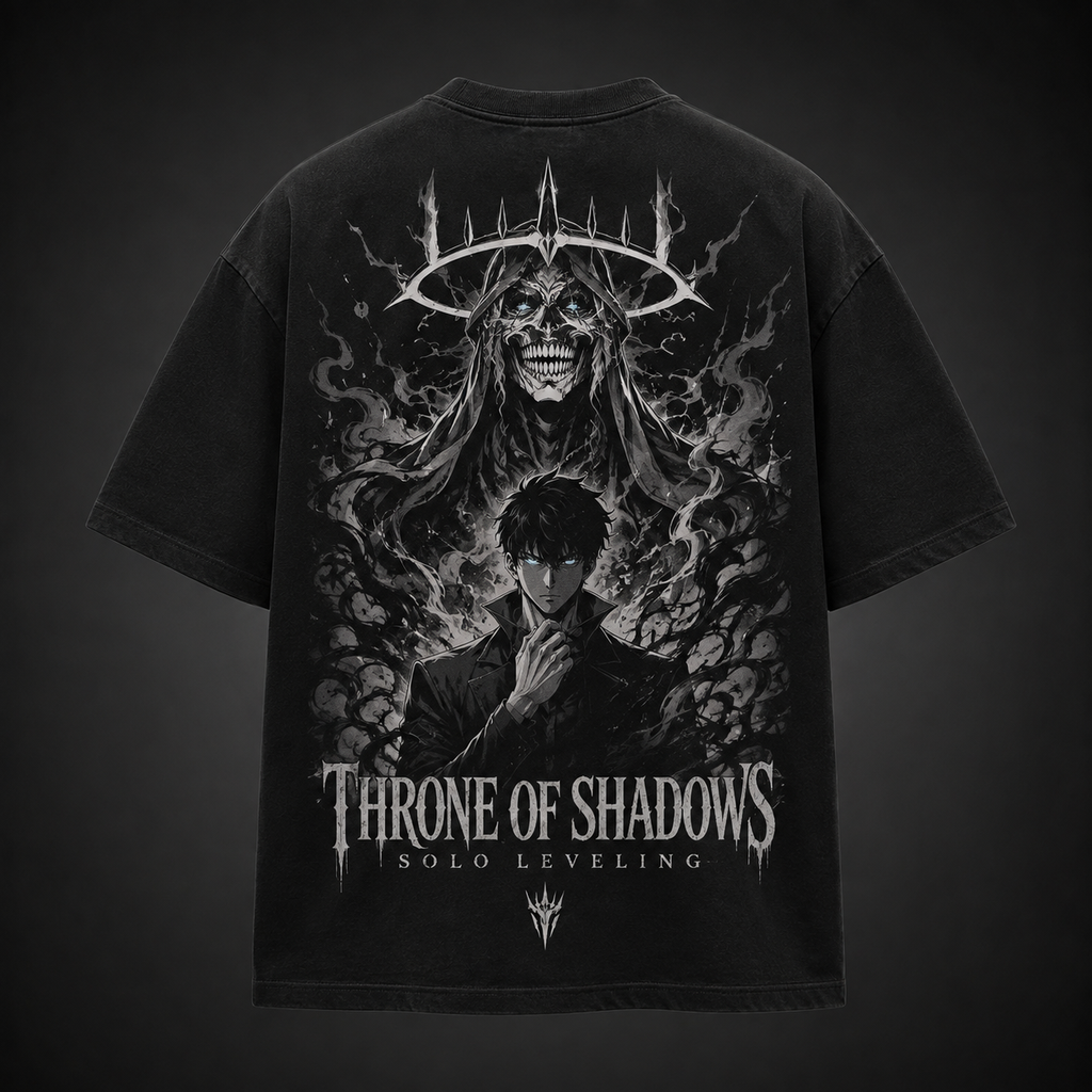 Sung Jin-Woo Solo Leveling Anime Graphic Tee - Throne Of Shadows