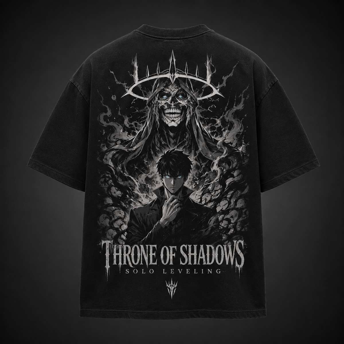 Sung Jin-Woo Solo Leveling Anime Graphic Tee - Throne Of Shadows