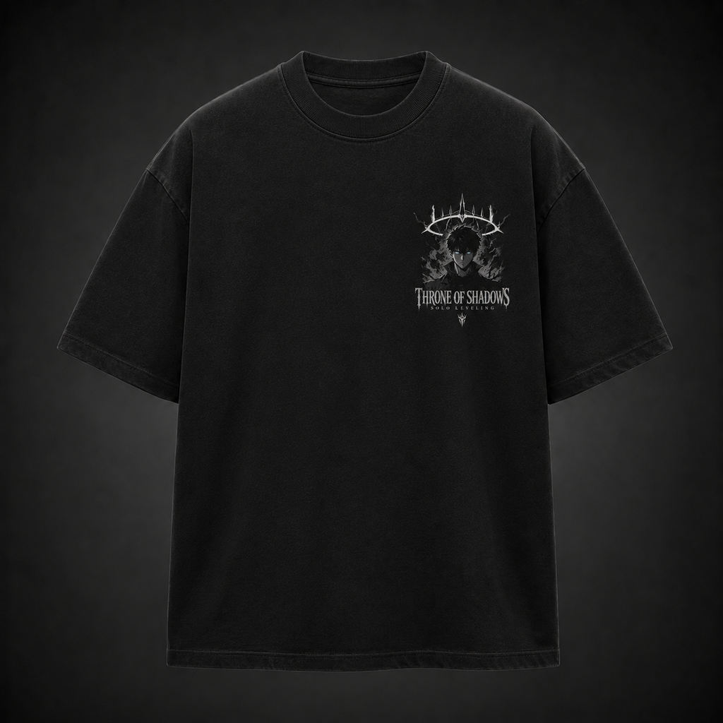 Sung Jin-Woo Solo Leveling Anime Graphic Tee - Throne Of Shadows