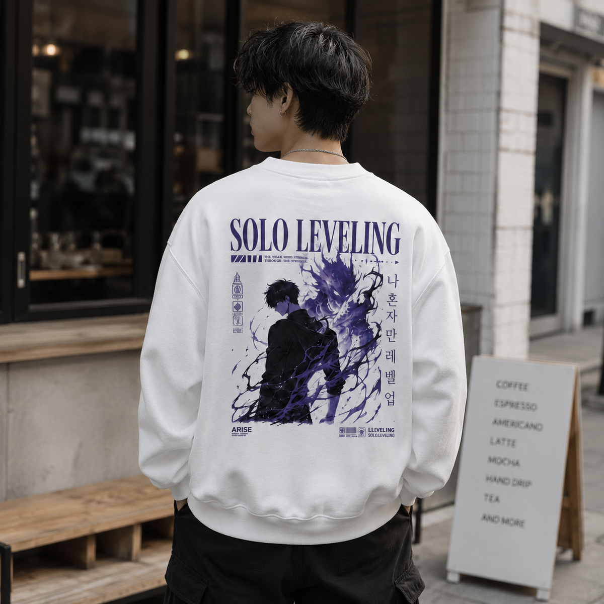 Sung Jin-Woo Solo Leveling Anime Sweatshirt - Weak Need Strength