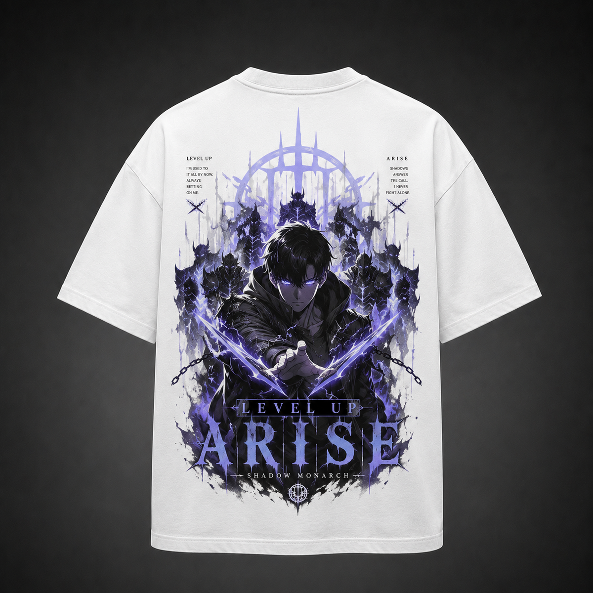 Sung Jinwoo Solo Leveling Anime Graphic Tee - Level Up Arise