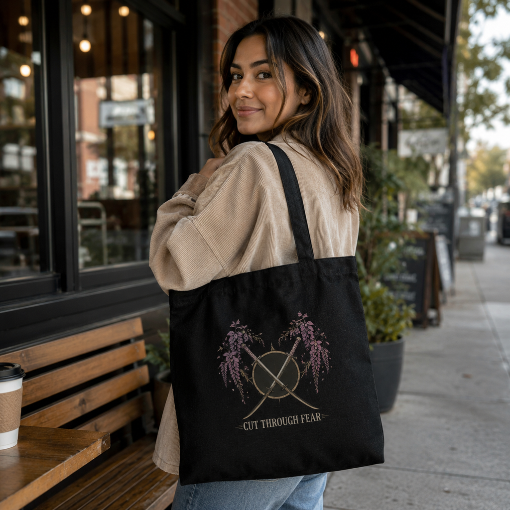 Tanjiro Kamado and Nezuko Kamado Demon Slayer Anime Canvas Tote Bag - Breathe Through Night