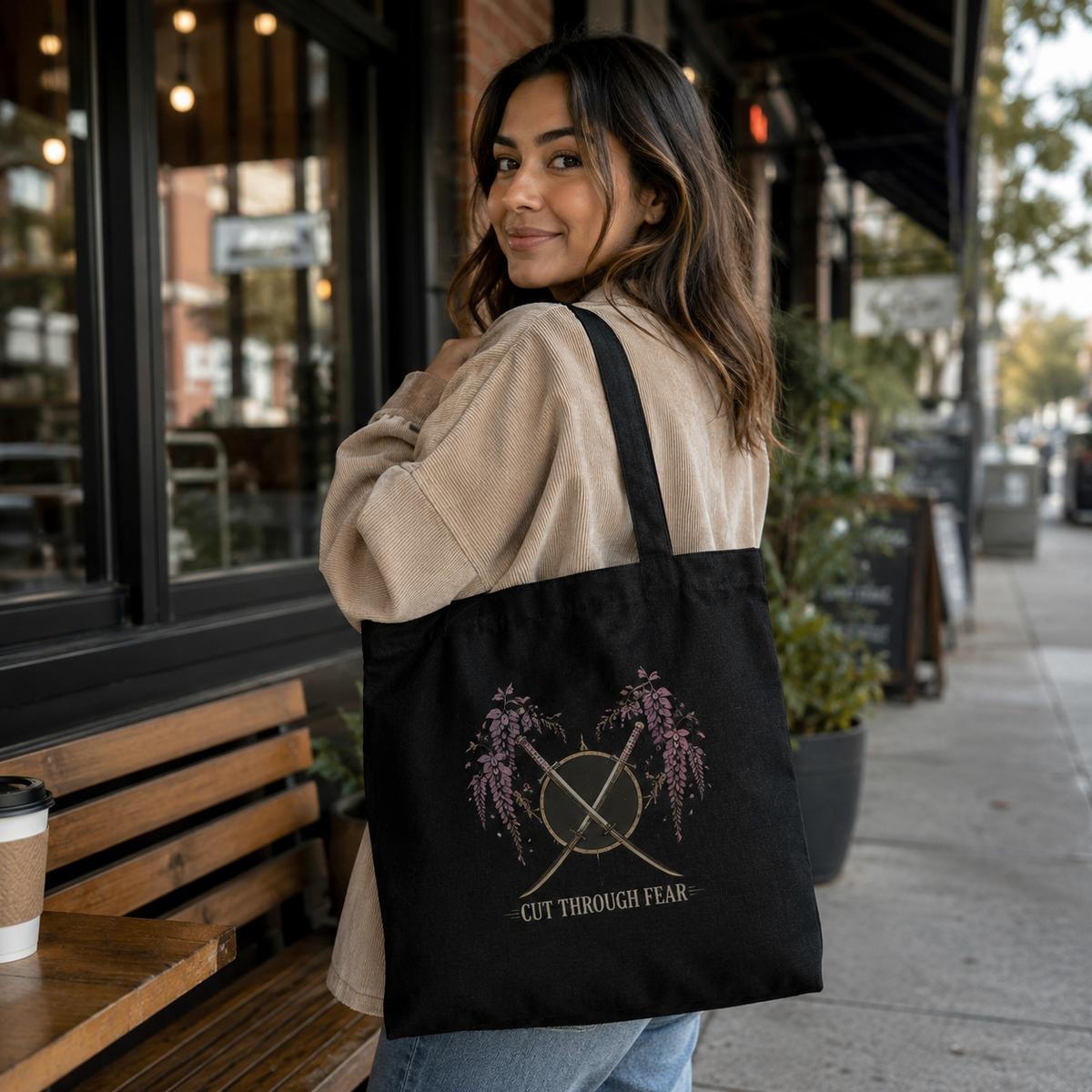 Tanjiro Kamado and Nezuko Kamado Demon Slayer Anime Canvas Tote Bag - Breathe Through Night