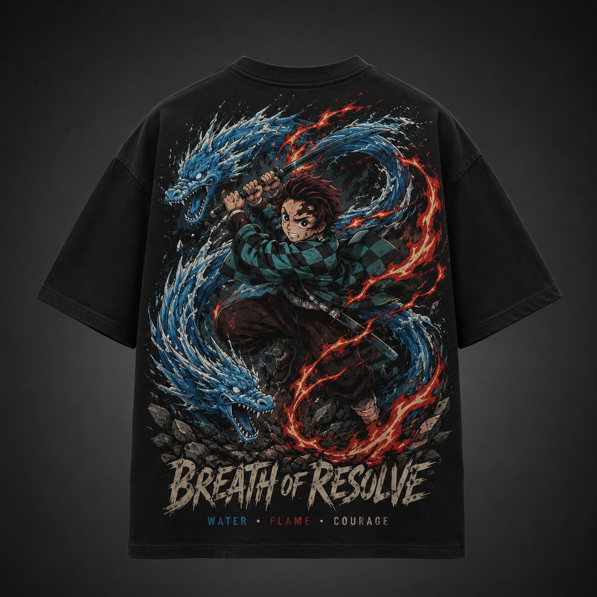 Tanjiro Kamado Demon Slayer Anime Graphic Tee - Breath Of Resolve