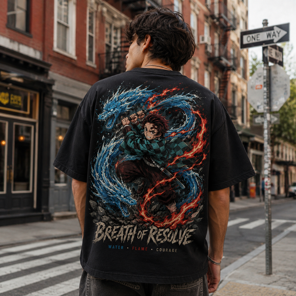 Tanjiro Kamado Demon Slayer Anime Graphic Tee - Breath Of Resolve