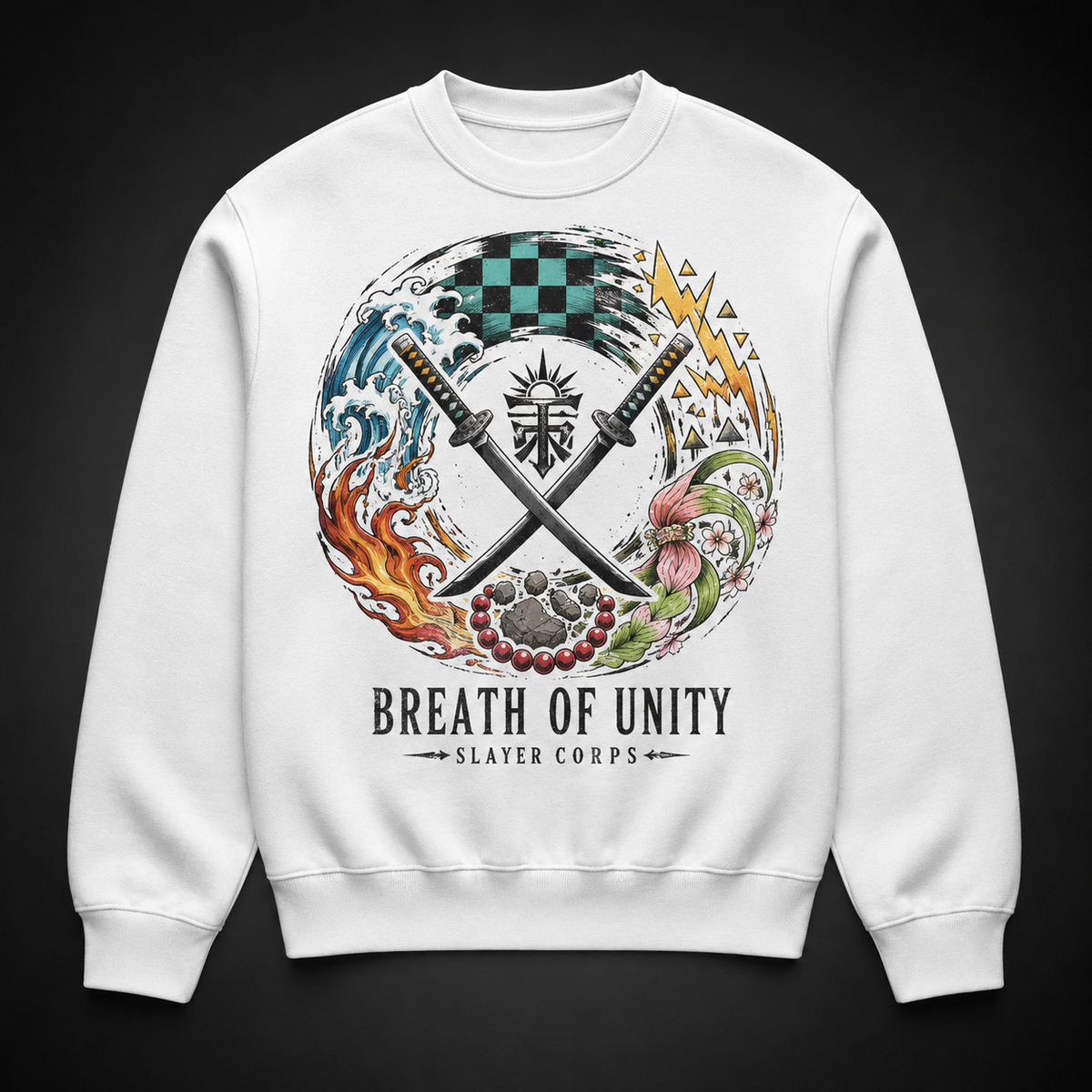 Tanjiro Kamado Demon Slayer Anime Sweatshirt - Breathe As One