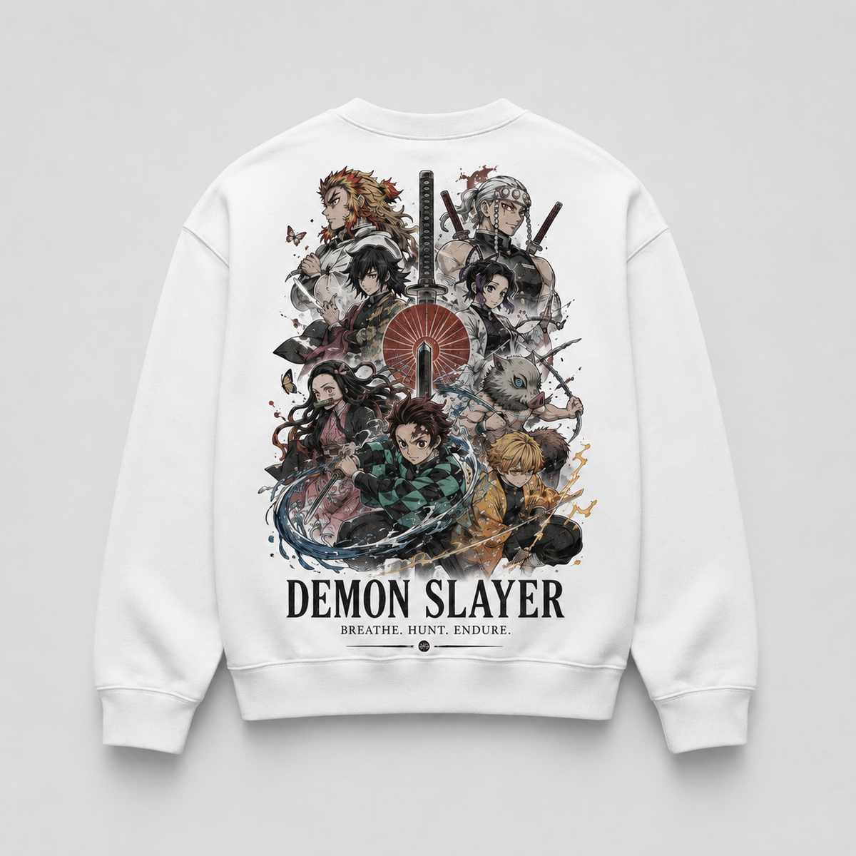 Tanjiro Kamado Demon Slayer Anime Sweatshirt - Slayer Ensemble Poster
