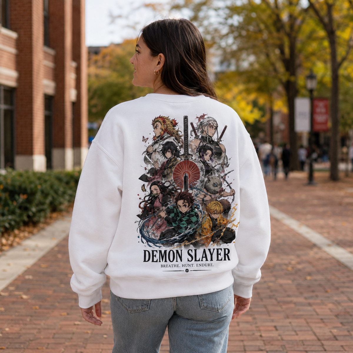 Tanjiro Kamado Demon Slayer Anime Sweatshirt - Slayer Ensemble Poster
