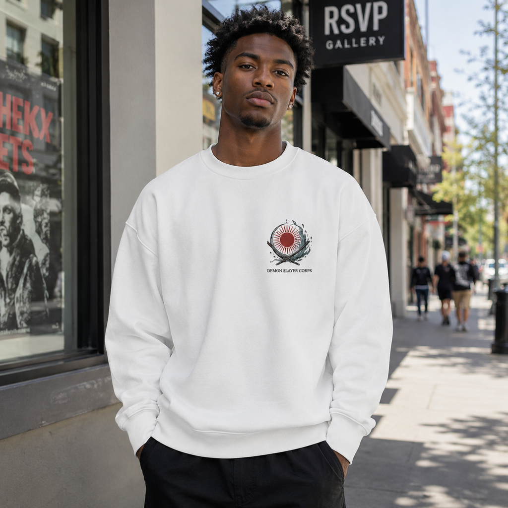 Tanjiro Kamado Demon Slayer Anime Sweatshirt - Slayer Ensemble Poster