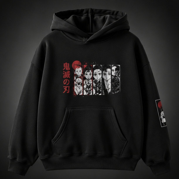 Tanjiro Kamado Demon Slayer Anime Hoodie - Torii Gate Journey