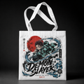 Tanjiro Kamado Demon Slayer Anime Canvas Tote Bag - Water Breathing Strike