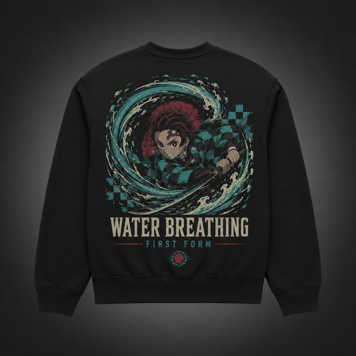 Tanjiro Kamado Demon Slayer Anime Sweatshirt - Water Breathing Surge