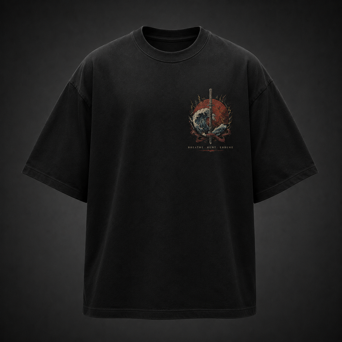 Tanjiro Kamado, Nezuko Kamado, Zenitsu Agatsuma, Inosuke Hashibira Demon Slayer Anime Graphic Tee - Breathe Hunt Endure